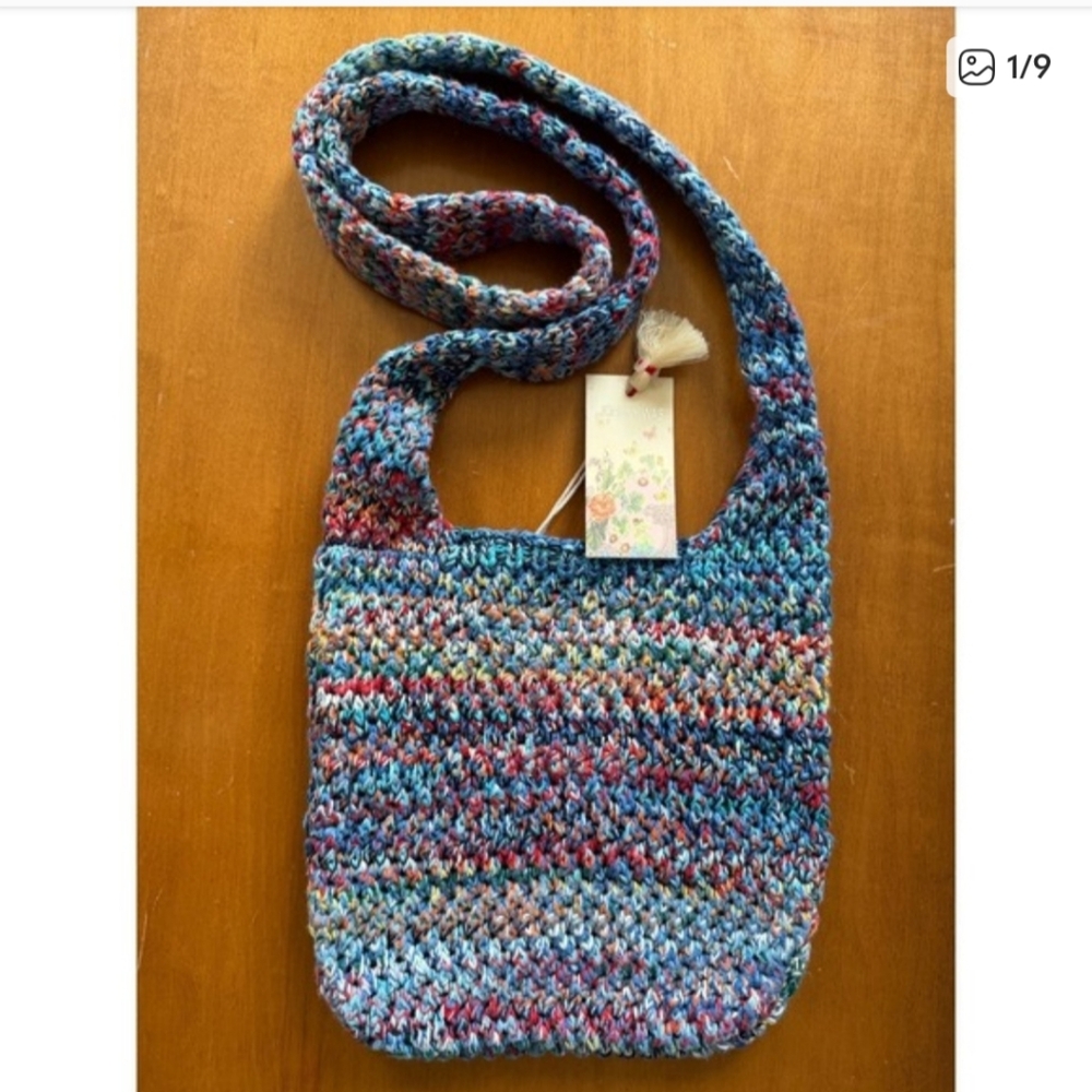 NWT Johnny Was Crochet Crossbody Bag
